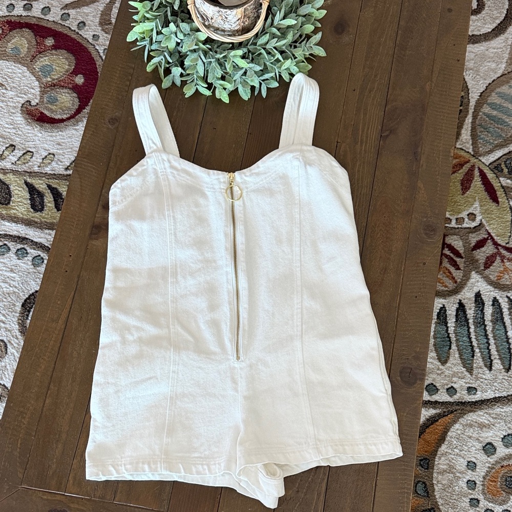Show Me Your Mumu Mission zip up romper (sea salt)